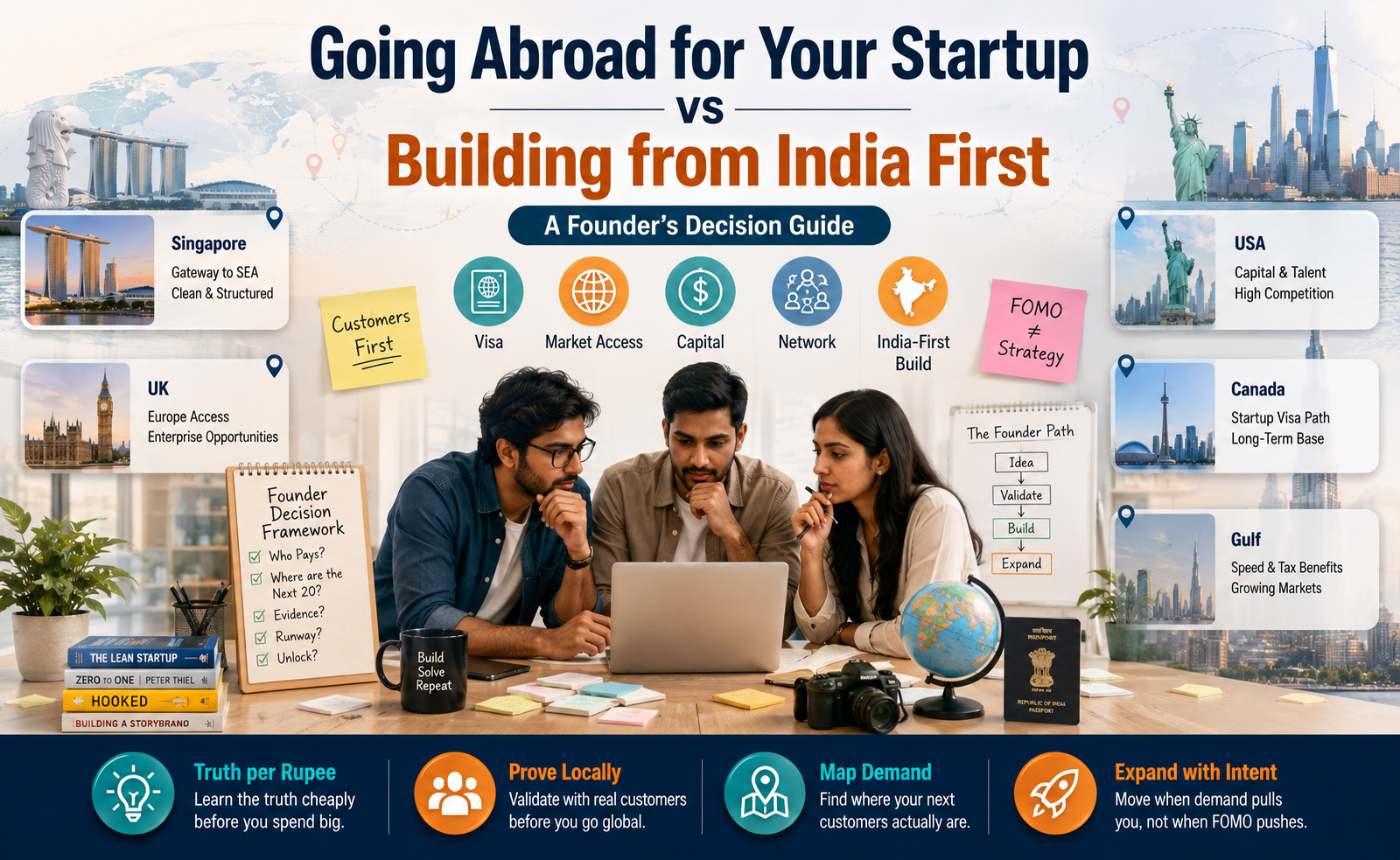 Going Abroad for Your Startup vs Building from India First: A Founder's Decision Guide