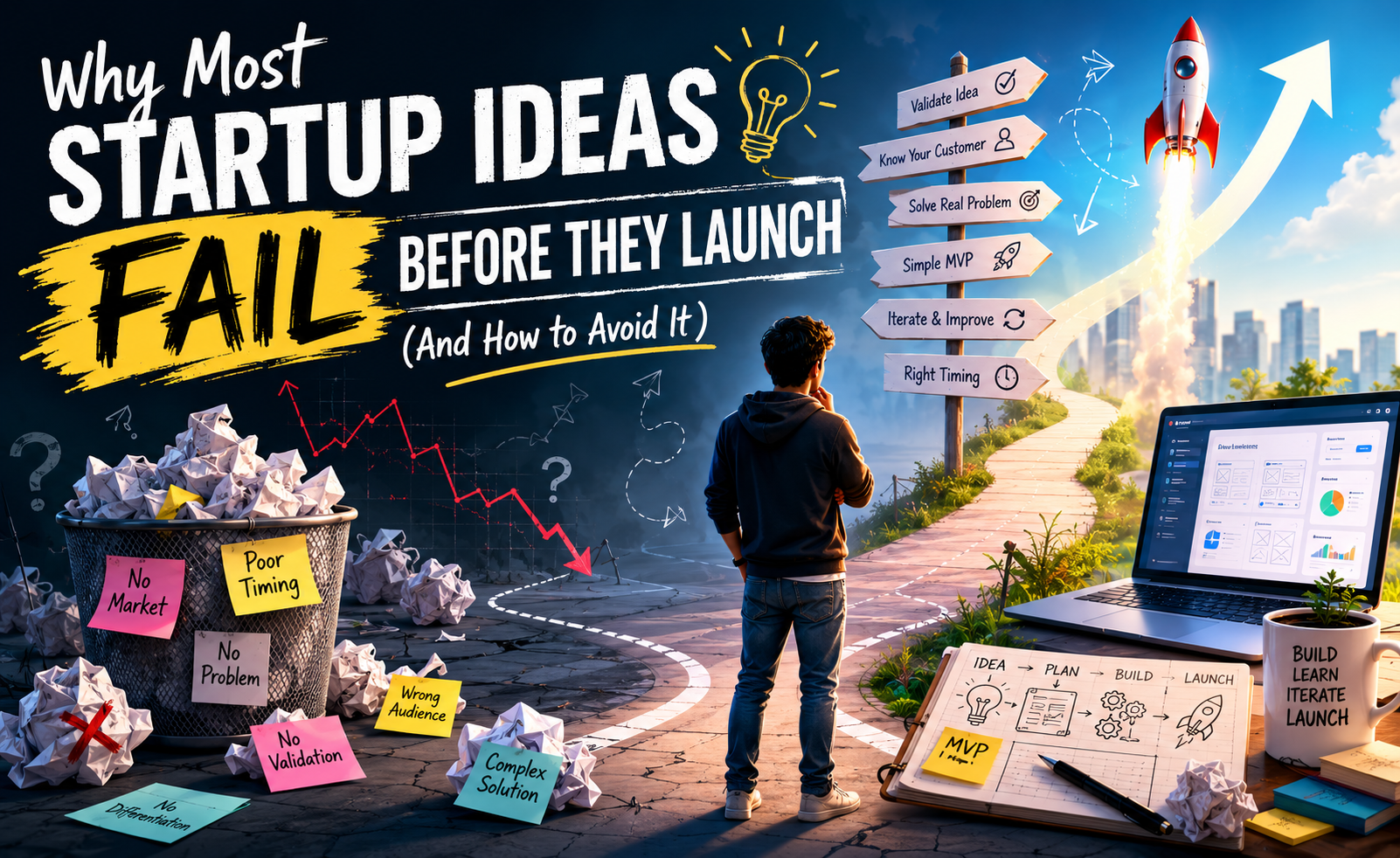 Why Most Startup Ideas Fail Before They Launch (And How to Avoid It)